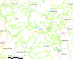 Map commune FR insee code 23002